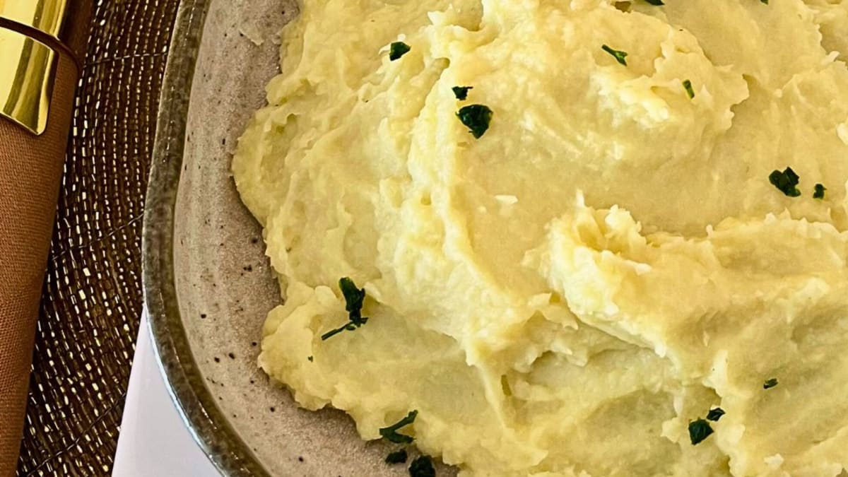 Imagem ilustrativa da receita PURÊ DE BATATA-DOCE COM GENGIBRE