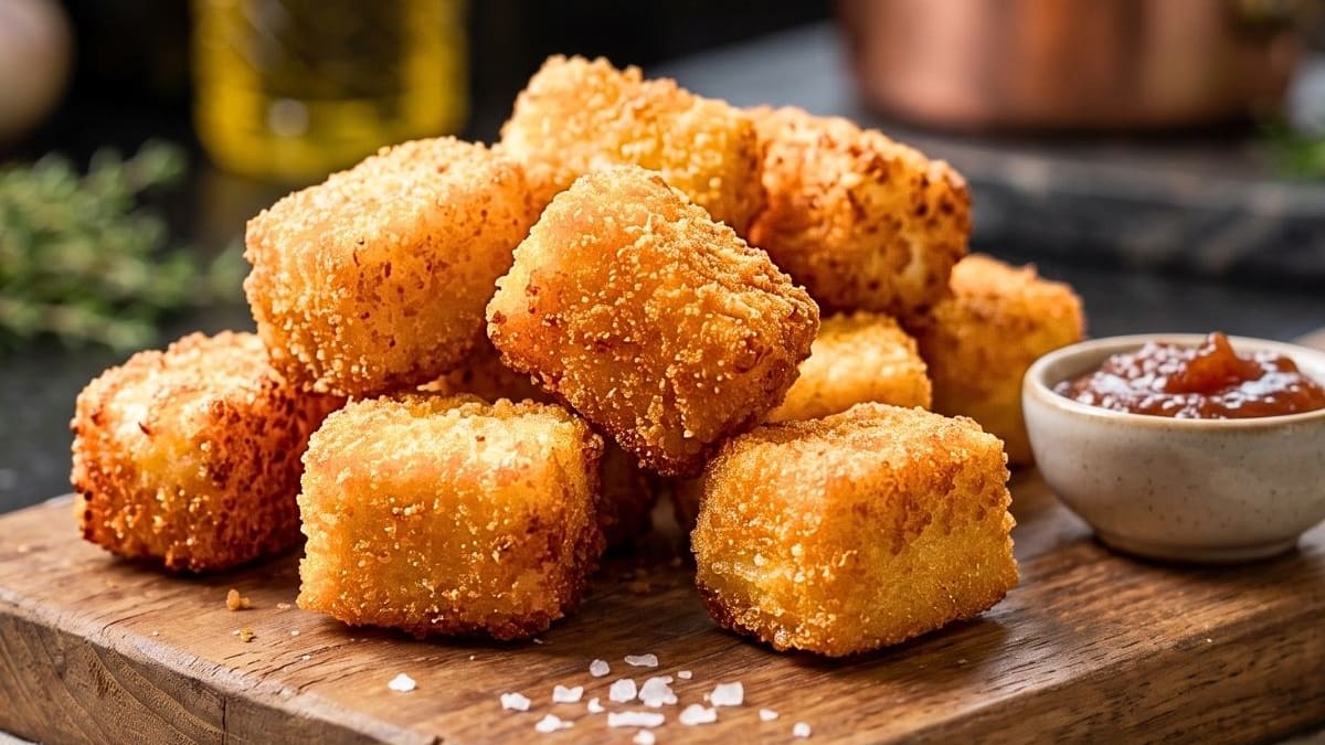 Imagem ilustrativa da receita QUEIJO COALHO EMPANADO CROCANTE
