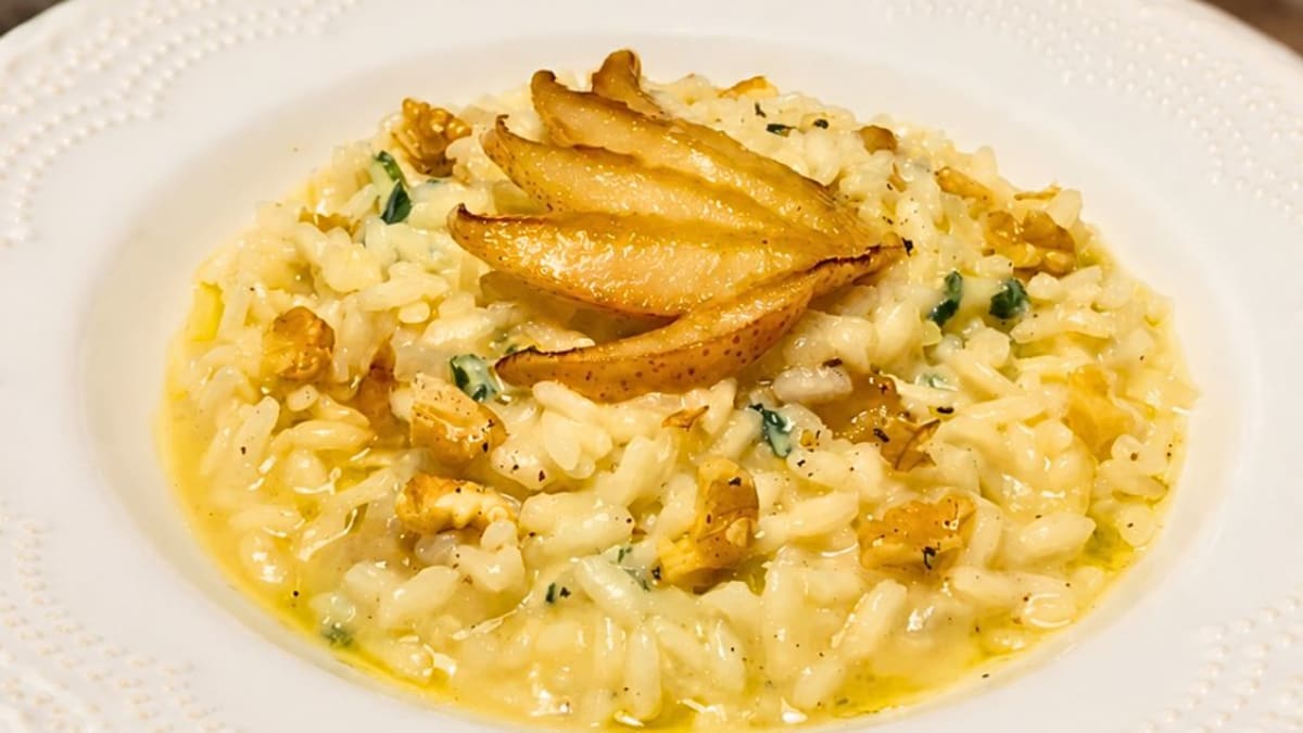 Imagem ilustrativa da receita RISOTO DE PERA COM GORGONZOLA
