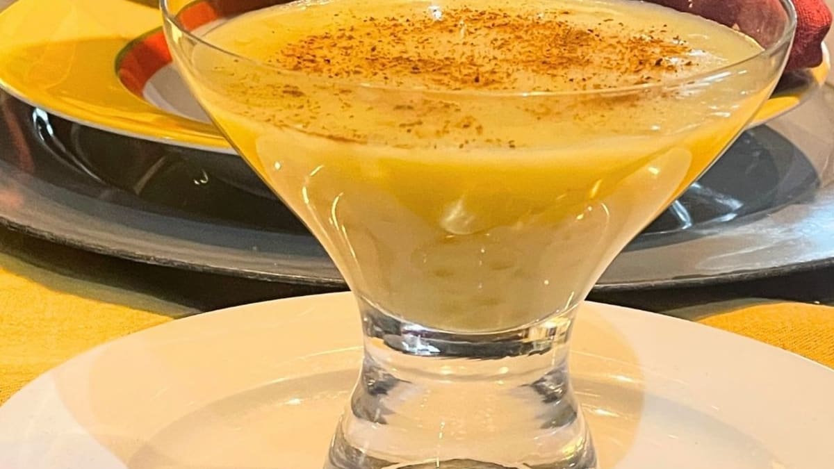 Imagem ilustrativa da receita SAGU COM SUCO DE MILHO E LEITE DE COCO
