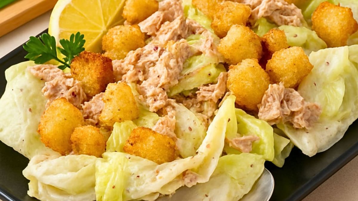 Imagem ilustrativa da receita SALADA CAESAR DE ATUM