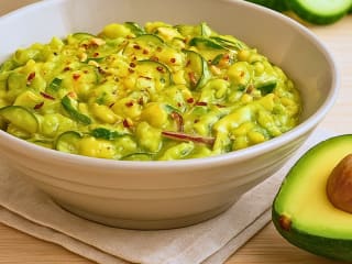 Imagem ilustrativa da receita SALADA CREMOSA DE PEPINO COM ABACATE