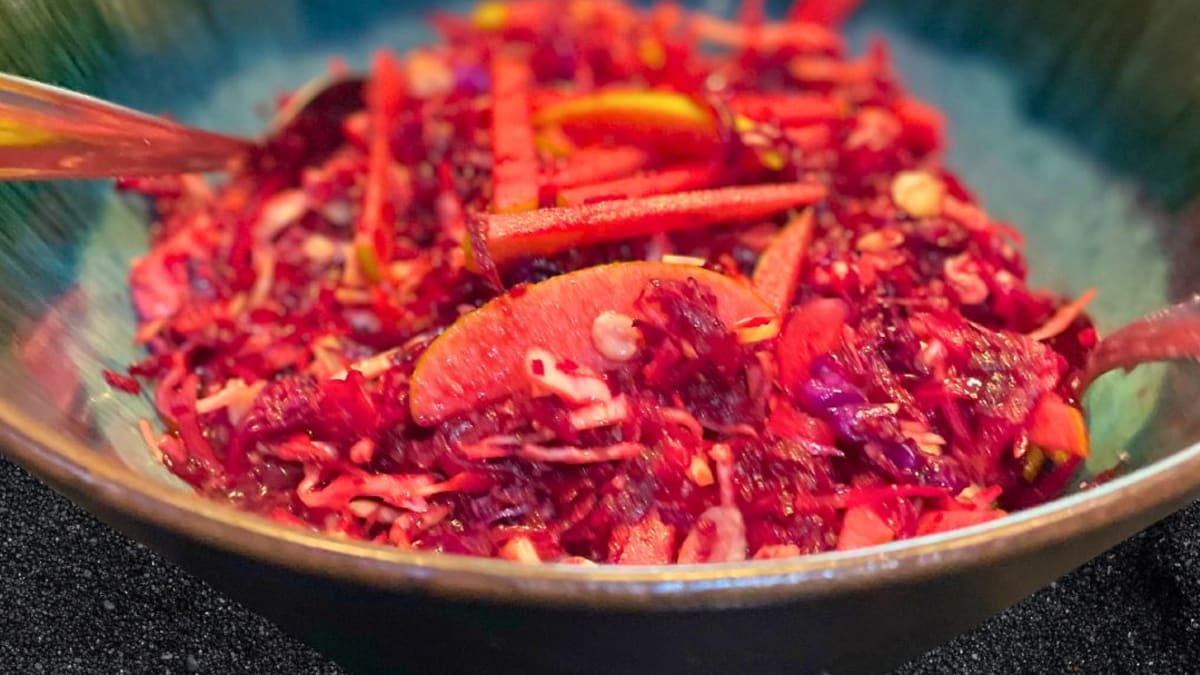 Imagem ilustrativa da receita SALADA DE BETERRABA E REPOLHO