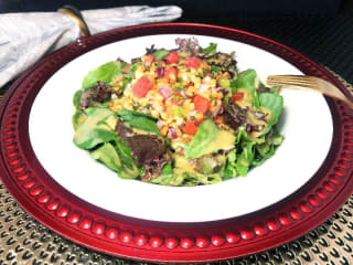 Imagem ilustrativa da receita SALADA DE LENTILHAS VERMELHAS COM FOLHAS