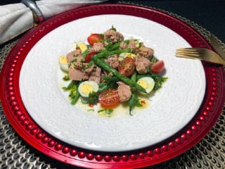 Imagem ilustrativa da receita SALADINHA DE VAGENS COM ATUM E OVINHOS