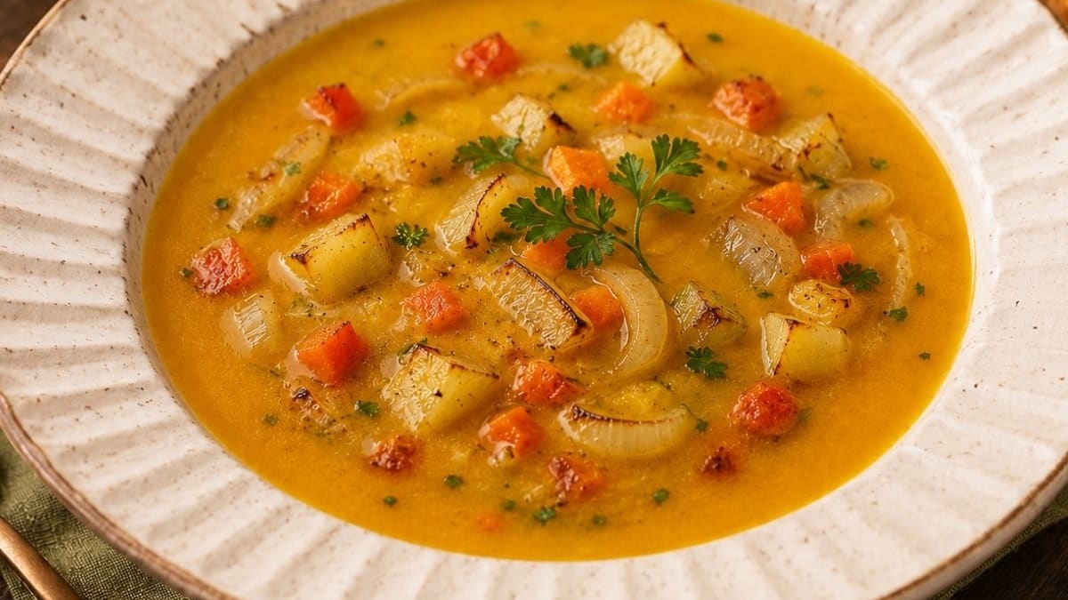 Imagem ilustrativa da receita SOPA DE LEGUMES ASSADOS
