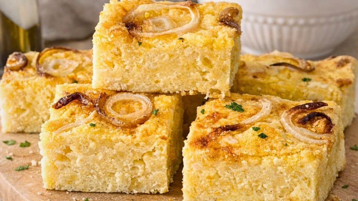 Imagem ilustrativa da receita SOPA PARAGUAIA - BOLO DE MILHO SALGADO TRADICIONAL