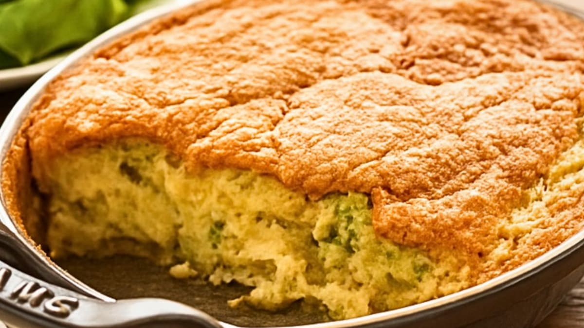 Imagem ilustrativa da receita SUFLÊ DE BACALHAU COM ALHO-PORÓ