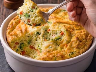 Imagem ilustrativa da receita SUFLÊ DE LEGUMES COM PALMITO