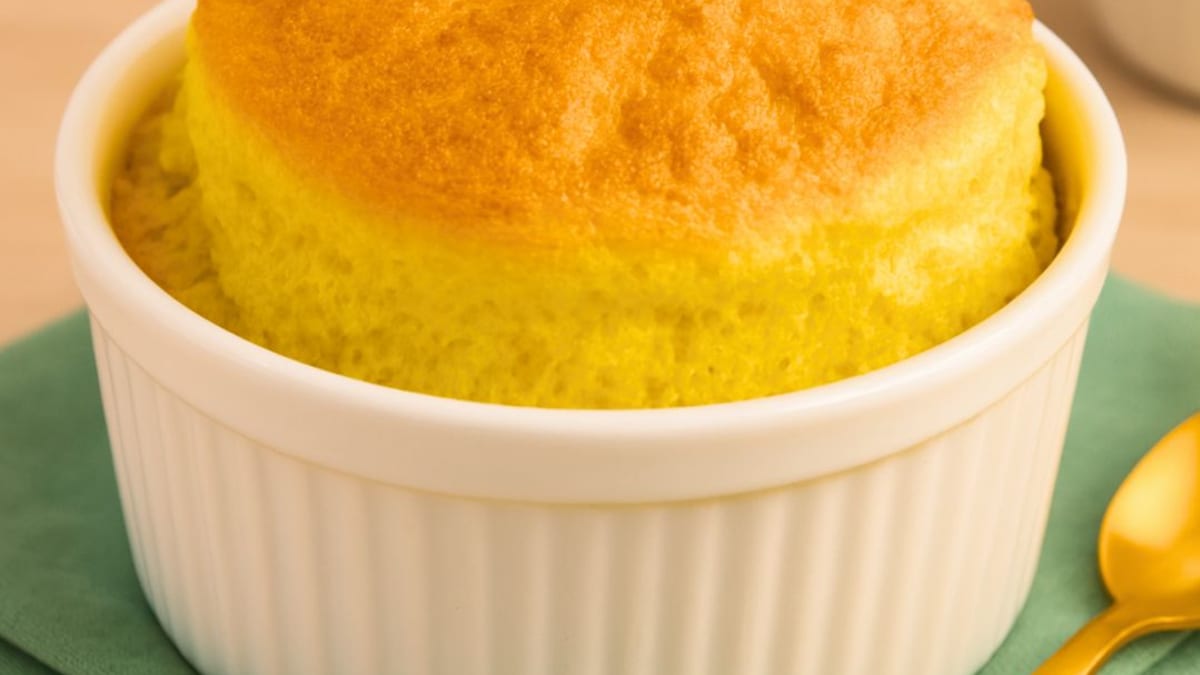 Imagem ilustrativa da receita SUFLÊ DE QUEIJO FÁCIL NA AIRFRYER