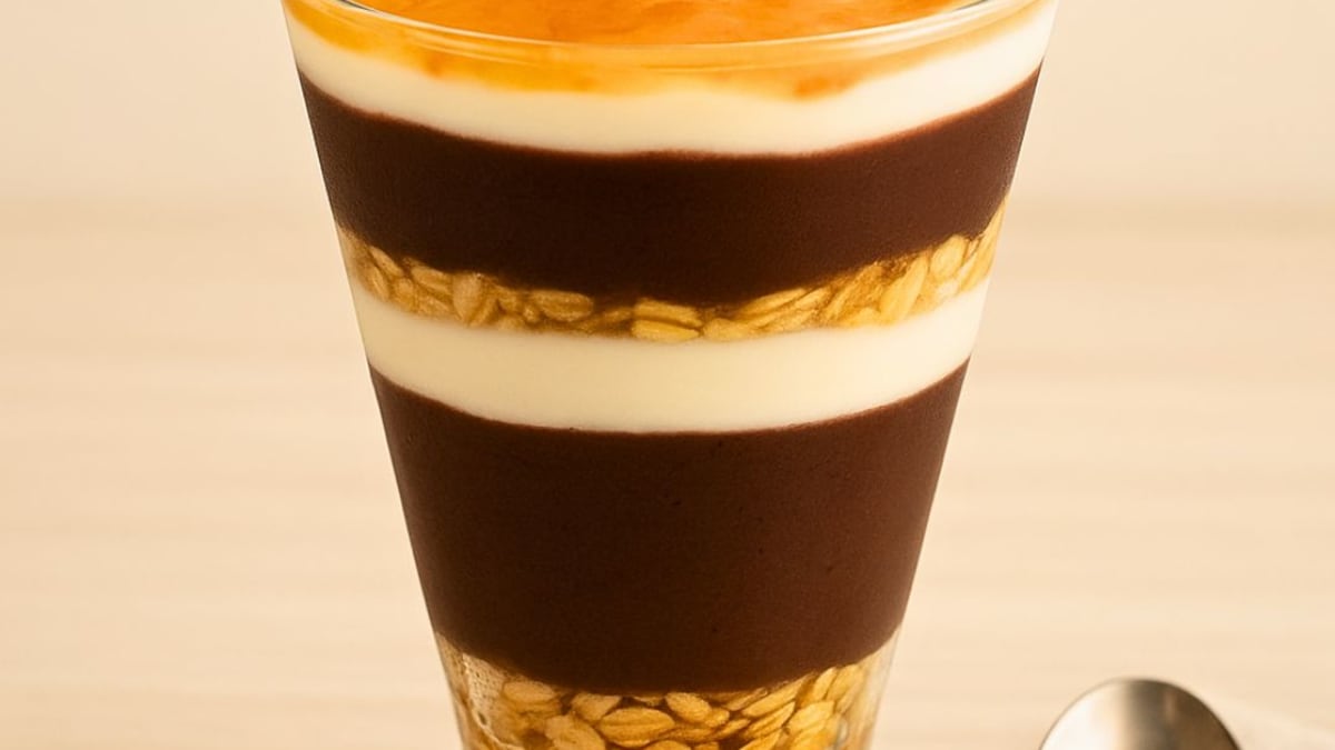 Imagem ilustrativa da receita TAÇA DE AÇAÍ COM DAMASCO E GRANOLA
