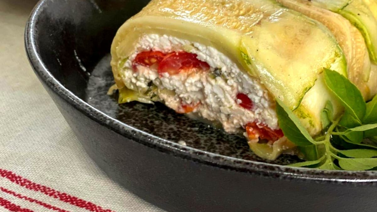 Imagem ilustrativa da receita TERRINE DE ABOBRINHA COM RICOTA E TOMATE CEREJA
