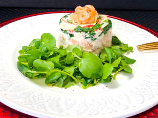 Imagem ilustrativa da receita TERRINE DE SALMÃO FRESCO E DEFUMADO