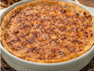 Imagem ilustrativa da receita TORTA CREMOSA DE CEBOLA CARAMELIZADA