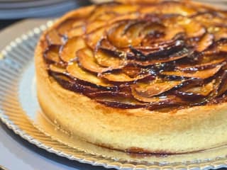 Imagem ilustrativa da receita Torta de maçã com creme frangipane