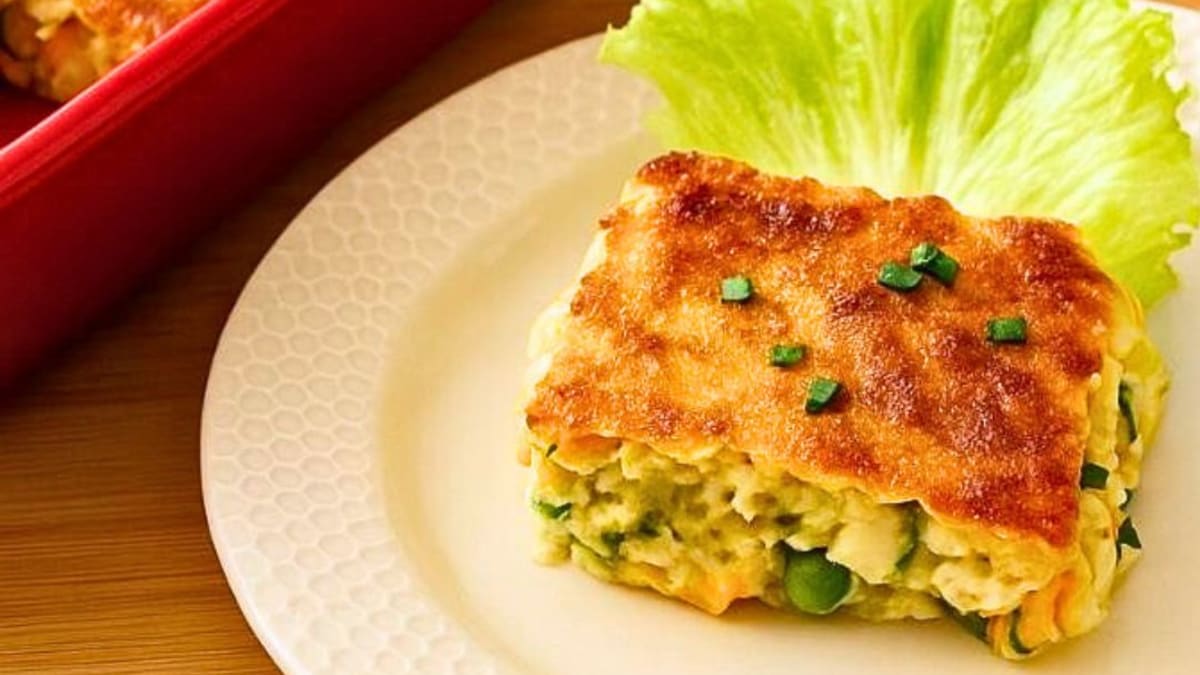 Imagem ilustrativa da receita TORTA DE PALMITO COM LEGUMES SEM GLÚTEN