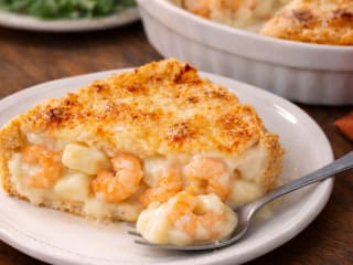 Imagem ilustrativa da receita TORTA GRATINADA DE CAMARÃO E PALMITO