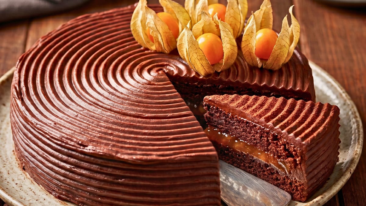 Imagem ilustrativa da receita TORTA AUSTRÍACA DE CHOCOLATE SEM FARINHA – SACHER