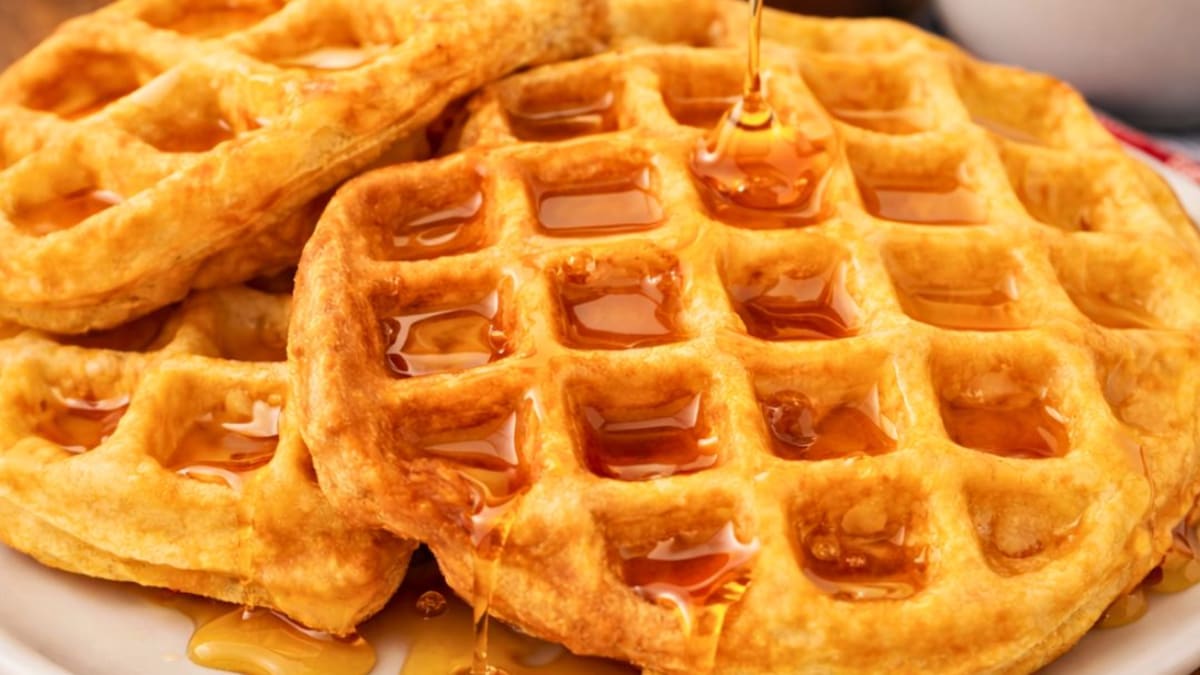 Imagem ilustrativa da receita WAFFLE DE PÃO DE QUEIJO