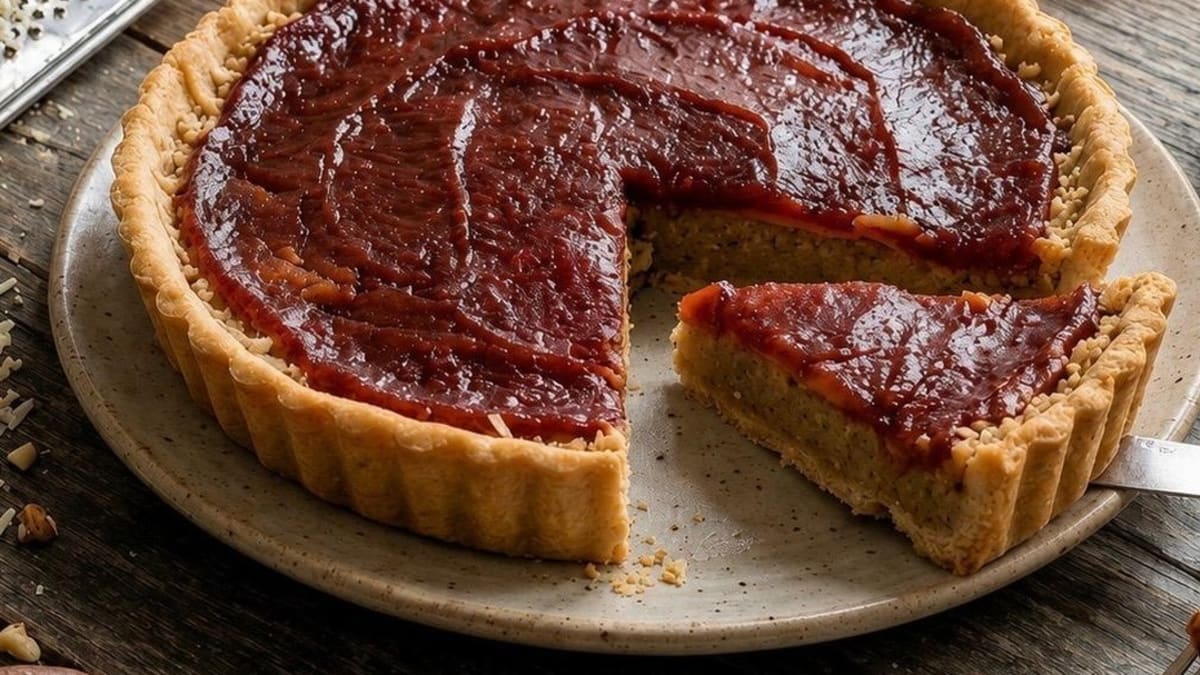 Imagem ilustrativa da receita TORTA DE CASTANHA-DO-PARÁ COM QUEIJO E GOIABADA